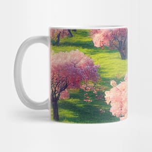 Beautiful Magnolia Trees Digital Art Mug